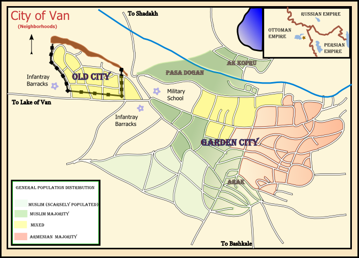 Map City of Van Neighborhoods 1915