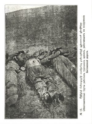 Road to Bitlis_1915_Decapitated Armenian labor soldiers
