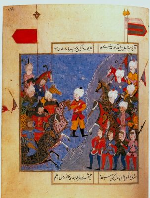 16th century Ottoman miniature depicting the Battle of Chaldiran