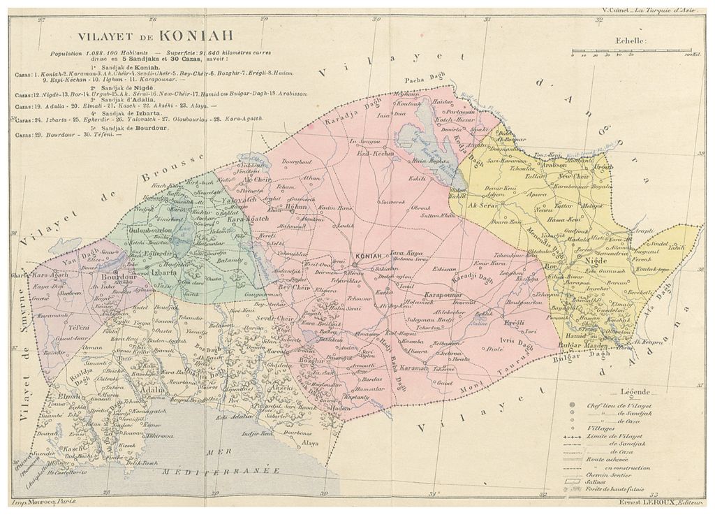 Vital_Cuinet_Map_of_Konya_1890
