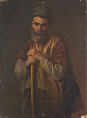 Bedros Srabian (1833-1898): Armenian Beggar from Van (Վանեցի Հայ Մուրացիկը), 1882