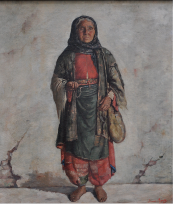 Simon Hagopian (1857-1921) Beggar Woman from Van, 1889, oil on canvas, 55 x 46 cm, Ayda and Onno Ayvaz Collection, İstanbul. – http://www.agos.com.tr/en/article/17157/plunder-famine-and-destitution-the-figure-of-the-beggar-from-van
