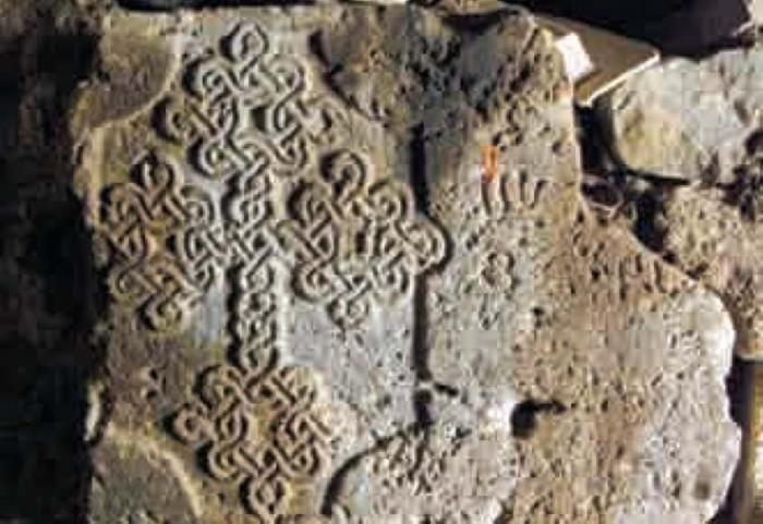 Western Armenia_Province of Van_Monastery of Narek_Cross stone