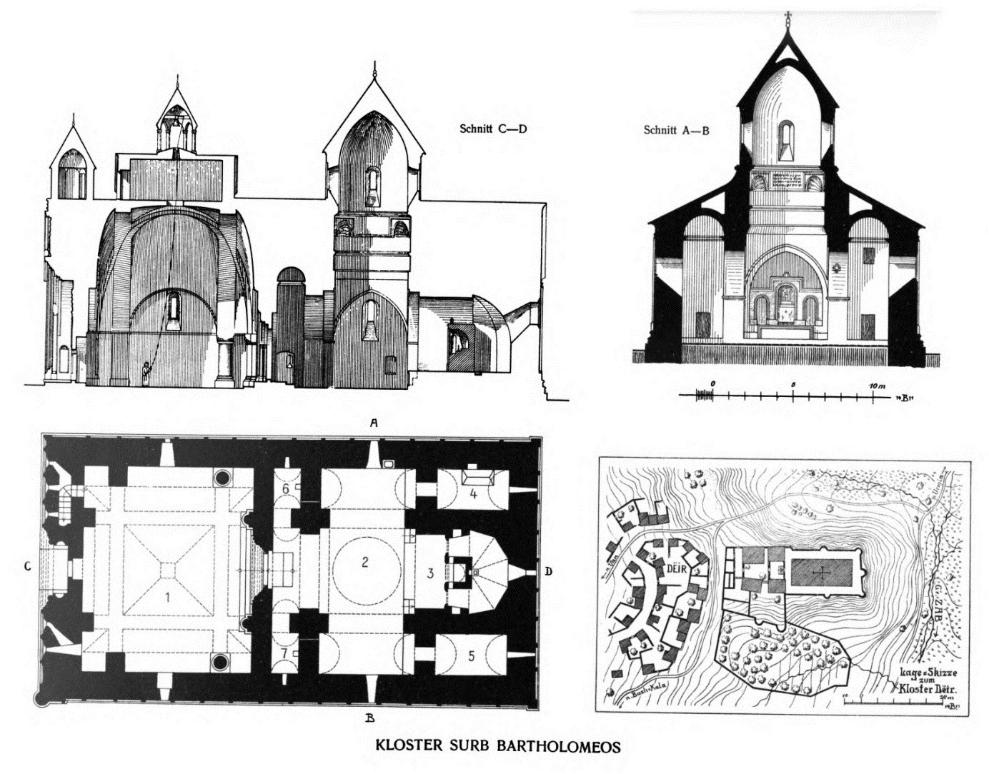Ottoman Empire_Sancak Hakkari_St Bartholomew Monastery_Floor Plan