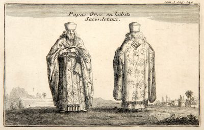 Greek Priest_copper engraving_Joseph-Pitton-de-Tournefort_Published 1717