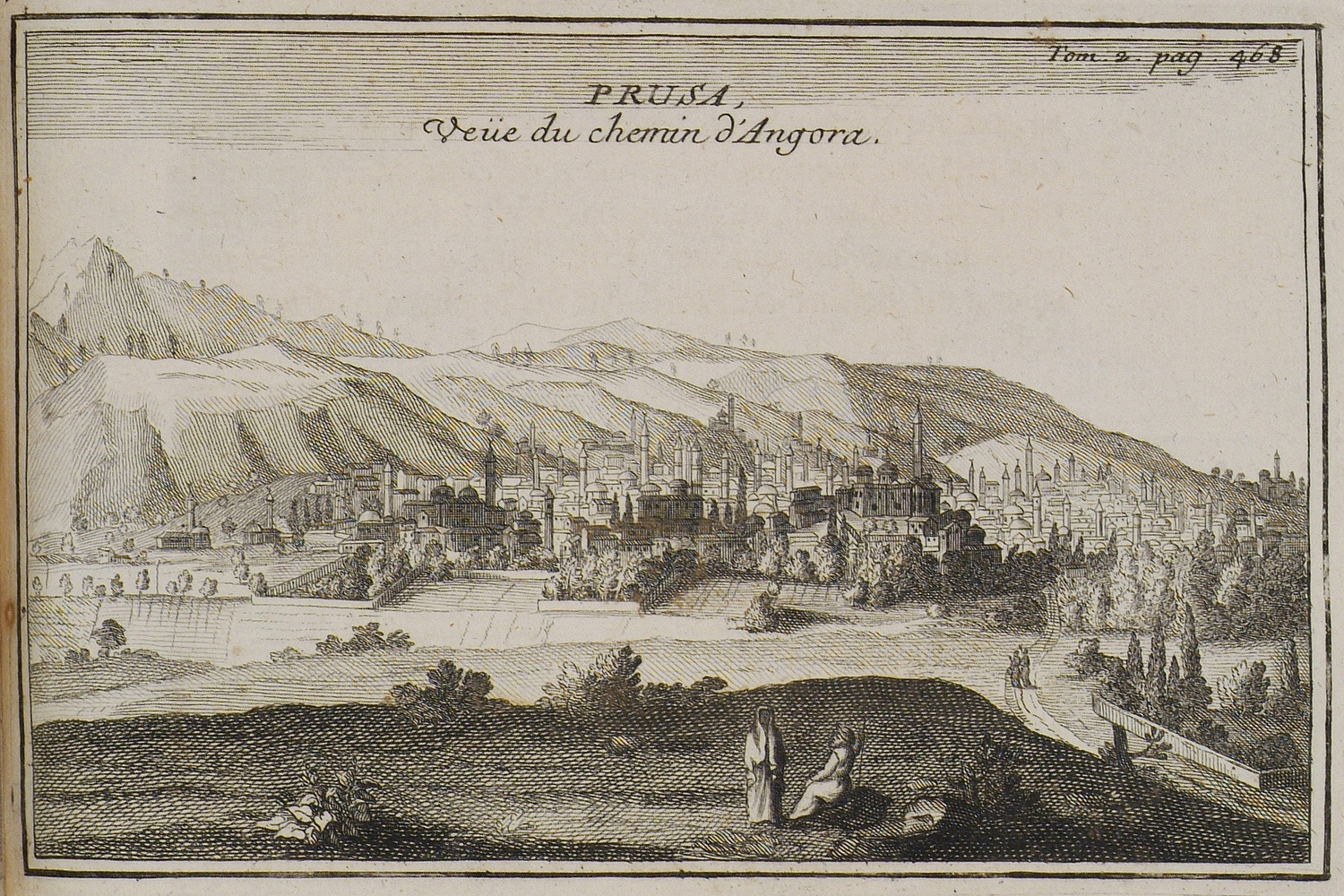 Bursa_Prousa_Steal engraving_Joseph Pitton de Tournefort_published 1717