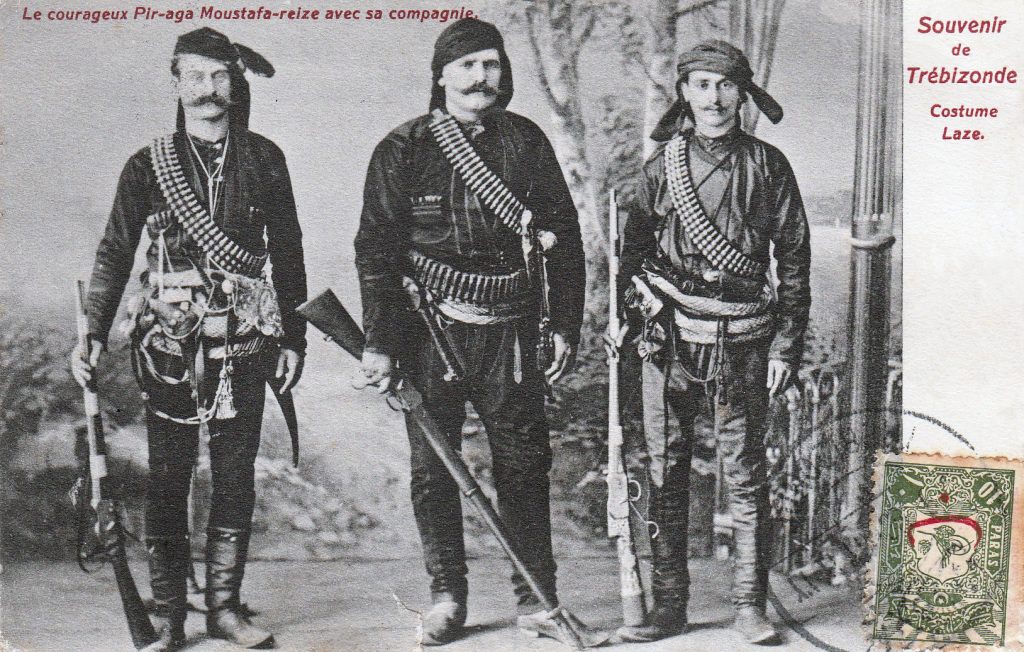 Ottoman soldiers in Laz national costumes