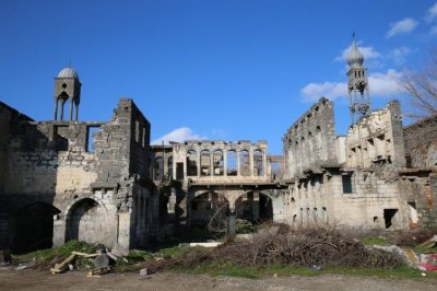 Surb Kirakos Church_Diyarbakir_destroyed during fights of PKK and Turkish forces