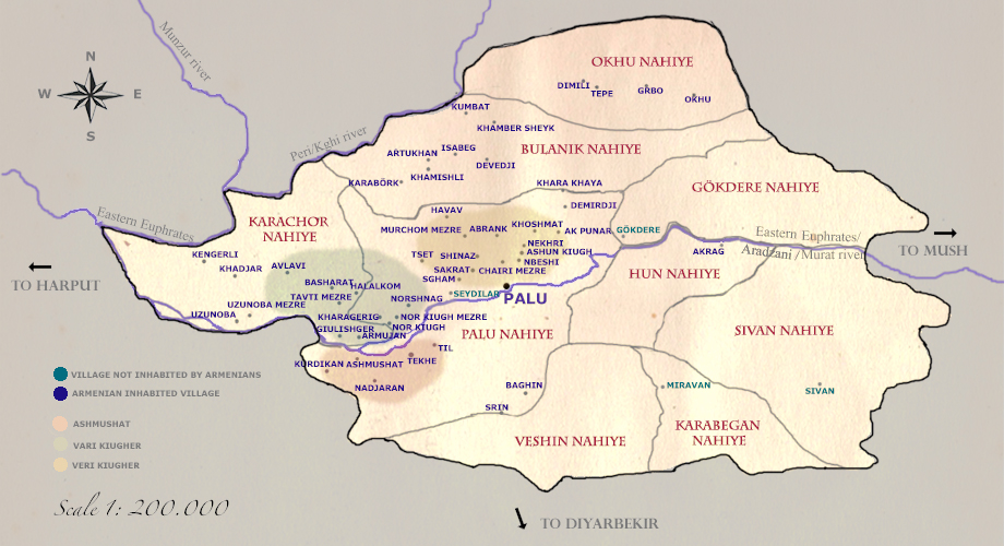 Palu_Villages inhabited by Armenians