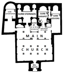 Mush_Surb Karapet Monastery_Floor Plan